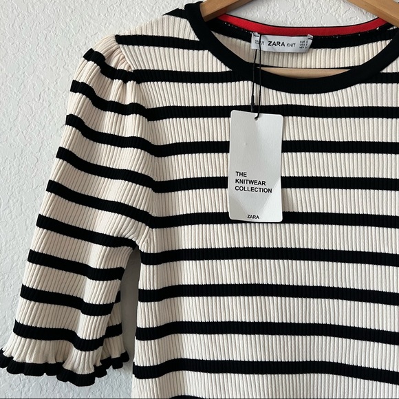 NWT Zara Knit The Knitwear Collection Ribbed Dress Size Small - Picture 4 of 10